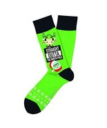 Straight Out Of North Pole Christmas Fun Novelty Socks Two Left Feet Dre... - $16.97 CAD