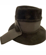 Kutz Nannette Chapeau Vintage Women&#39;s Hat Black Velvet - $904.18 MXN