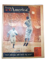 Young America Senators vs Athletics magazine Front Page Only Original 1948 - £7.98 GBP