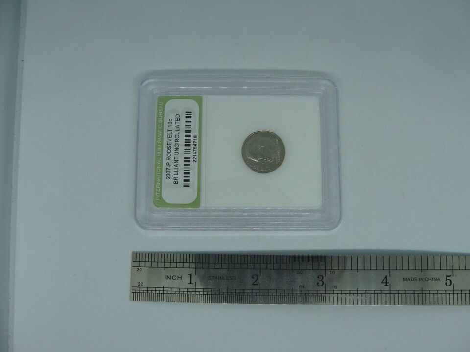 2007-P Roosevelt 10c Brilliant Uncirculated Ten Cents Certified Coin BU Dime INB Item image 8