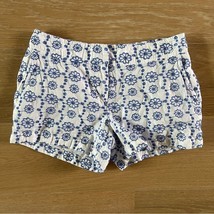 Vineyard Vines Eyelet Classic Shorts Blue White sz 0 - $24.99