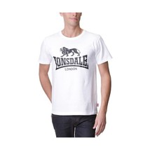 Lonsdale Men&#39;s Logo T-Shirt - White, XX-Large  - $458.97 MXN