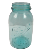 Blue Ball Mason Jar Antique Quart Size Mold Marks and Bubbles Multiples - €11,45 EUR