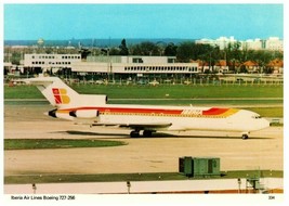 Iberia Air Lines Boeing 727 256 Charles Skilton Postcard - £19.36 GBP