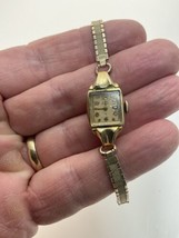 Vintage 10K Gold Fill Elgin Wristwatch 585 Movement for Repair - £19.91 GBP