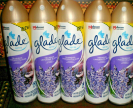 (5) Glade Room Aerosol Spray Tranquil Lavender And Aloe Fragrance - £15.58 GBP