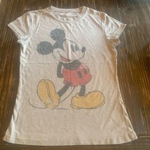 Youth Girls Size Small Walt Disney World Mickey Mouse Gray Short Sleeve ... - $13.00