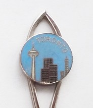 Collector Souvenir Spoon Canada Ontario Toronto CN Tower Skyline Cloisonne - £1.19 GBP