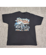 Harley Davidson Shirt Men XL Akron Ohio Liberty 2008 Shop Cats Biker Cho... - £12.58 GBP