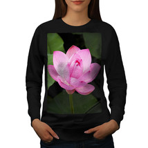 Wellcoda Lotus Flower Photo Womens Sweatshirt, Water Casual Pullover Jumper - £22.86 GBP+