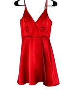 Sequin Hearts Red Mini Cocktail Dress, Size 1 - $456.10 MXN