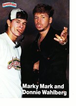 Marky Mark Wahlberg Donnie Wahlberg magazine pinup clipping New Kids 90&#39;s - £3.93 GBP