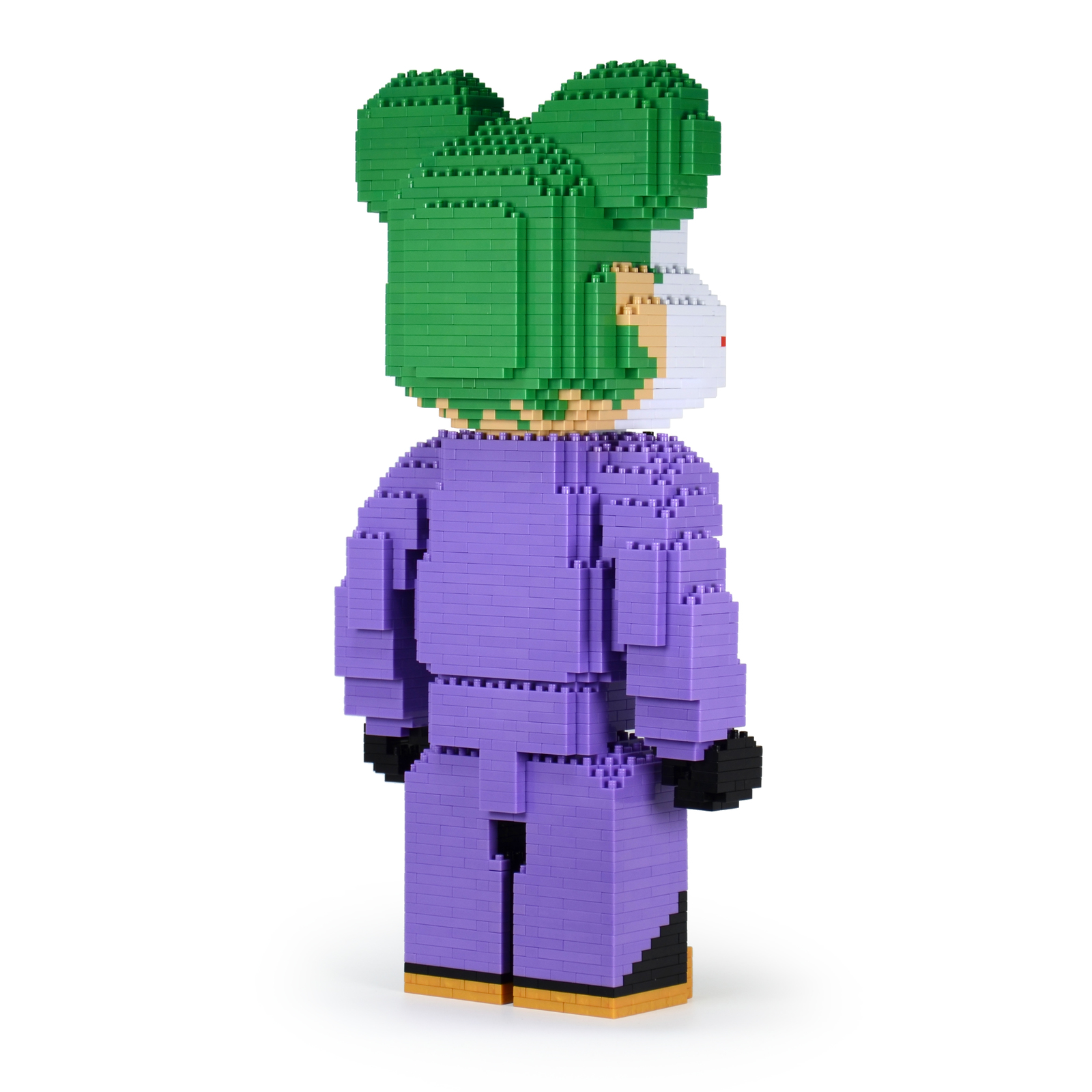 Joker Bearbrick Brick Sculpture (JEKCA Lego Bricks) DIY Kit Item image 5
