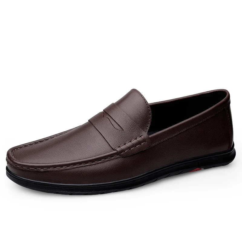 New Men Casual Shoes Luxury Brand Leather  Mens Loafers Moccasins Breath... - $51.70