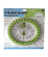 Scrapbook Inkadinkado Stamping Gear Oval Cling Stamps Symmetry Wheel Fra... - $11.83