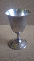 VINTAGE WALLACE STERLING SILVER WINE GOBLET #24 59.6 GRAMS 4 1/8 INCHES  - £50.93 GBP