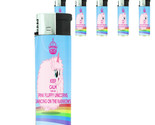 Unicorns D8 Lighters Set of 5 Electronic Refillable Butane Mythical Crea... - $15.79