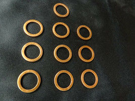 10 Exhaust Gaskets, Copper D Shape 30mm GY6 50 125 150 Chinese Scooter ATV - £2.33 GBP