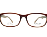 SMART Eyeglasses Frames S7124 BROWN/CRYSTAL Rectangular Full Rim 53-17-145 - $41.86
