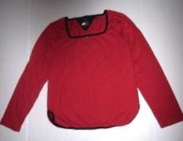 Pre-owned VTG TOMMY JEANS Juniors Red/Blue Long Sleeve Shirt (Girls) Size M - $28.71