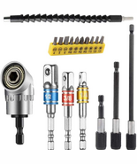 Flexible Drill Bit Extension Set, Includes 105° Right Angle Drill, Benda... - $21.48 CAD