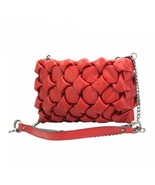 MEENA Mini Red Italian Leather Crossbody - $130.00