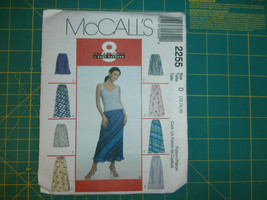 McCall's 2255 Size 12 14 16 Misses' Pull On Bias Skirt in Two Lengths - $12.86
