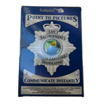 Kwikpoint Police Visual Communication Aid Pocket Size Point to Pictures Laminate - £12.94 GBP