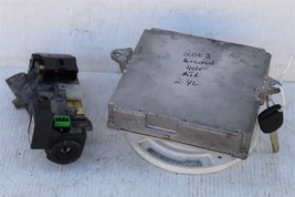 03-04 Honda Accord 2.4L AT ECU ECM Control Module W/ Immo & Key 37820-RAA-A54 image 3
