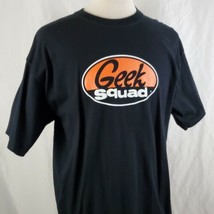Geek Squad Best Buy T-Shirt Black XL Crew Neck Cotton Tech Electronics Service - £12.85 GBP