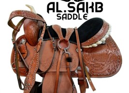 Handmade Brown beautiful pleasure saddle! Beautiful Hand Tooled fern des... - $5,936.28 MXN+