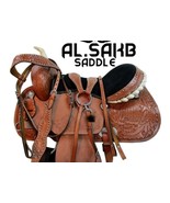 Handmade Brown beautiful pleasure saddle! Beautiful Hand Tooled fern des... - $319.77+
