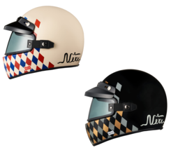 Nexx X.G100 Check Mate Full Face Retro Motorcycle Helmet (XS-2XL) (2 Colors) - £239.78 GBP+