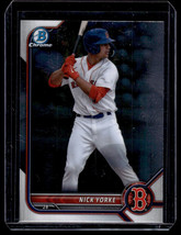 2022 Bowman Draft Chrome Nick Yorke Boston Red Sox #BDC-94 - $4.21