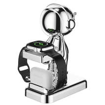 For Watch + Headset Intelligent Wireless Charging Holder(Silver) - £44.22 GBP