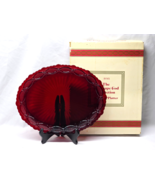 Vintage AVON 13.5" Oval Platter 1876 CAPE COD Ruby Red Collection - NEW IN BOX - €25,84 EUR