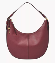 Fossil Shae Large Hobo Shoulder Bag Wine Leather SHB3165609 Burgundy NWT $295 FS - £120.03 GBP