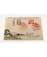 Karl Lewis 1934 Hand Painted Watercolor Cover Japan To Or, USA Fujiyama ... - $439.30 CAD