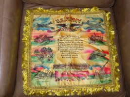 Vintage U. S. Army San Antonio Texas Silk WWI Mother Pillow Sham - $659.61 MXN