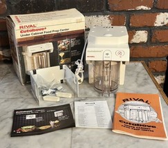 Vintage Rival Cutabove Under Cabinet Food Processor Prep Center /Space S... - $58.80