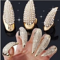 Anillos de dedo Punk para mujeres y hombres, decoración de uñas, joyería de fies - $25.99