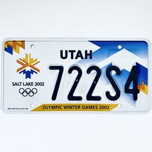 2002 United States Utah Olympic Winter Games Passenger License Plate 722S4 - £17.12 GBP