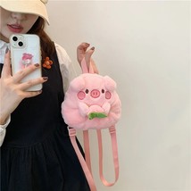 Sh backpack kawaii chicken and pig furry doll bag stylish joker plushie backpack lovely thumb200