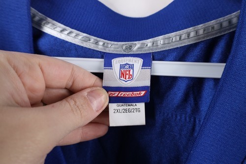 Vintage Reebok Mens 2XL Jeremy Shockey New York Giants Football Jersey Blue #80 Item image 9