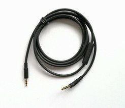 Black Audio AUX Cable remote For AKG Y50 Y50BT Y500 Y40 Y40BT Y45BT Headphones - £7.93 GBP