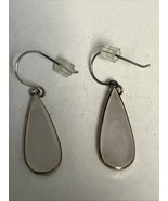 ATI Thailand Sterling Mother Of Pearl 1 Inch Teardrop Dangle Earrings - $19.75