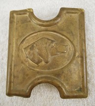 Rare Original Anson Indian Wars Anson Mills Brass Buckle Hunting Dog (Pat. 1881) - £110.33 GBP