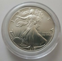 1989 American Silver Eagle 1 Troy oz. .999 Fine Silver Dollar Coin  Unci... - £97.78 GBP