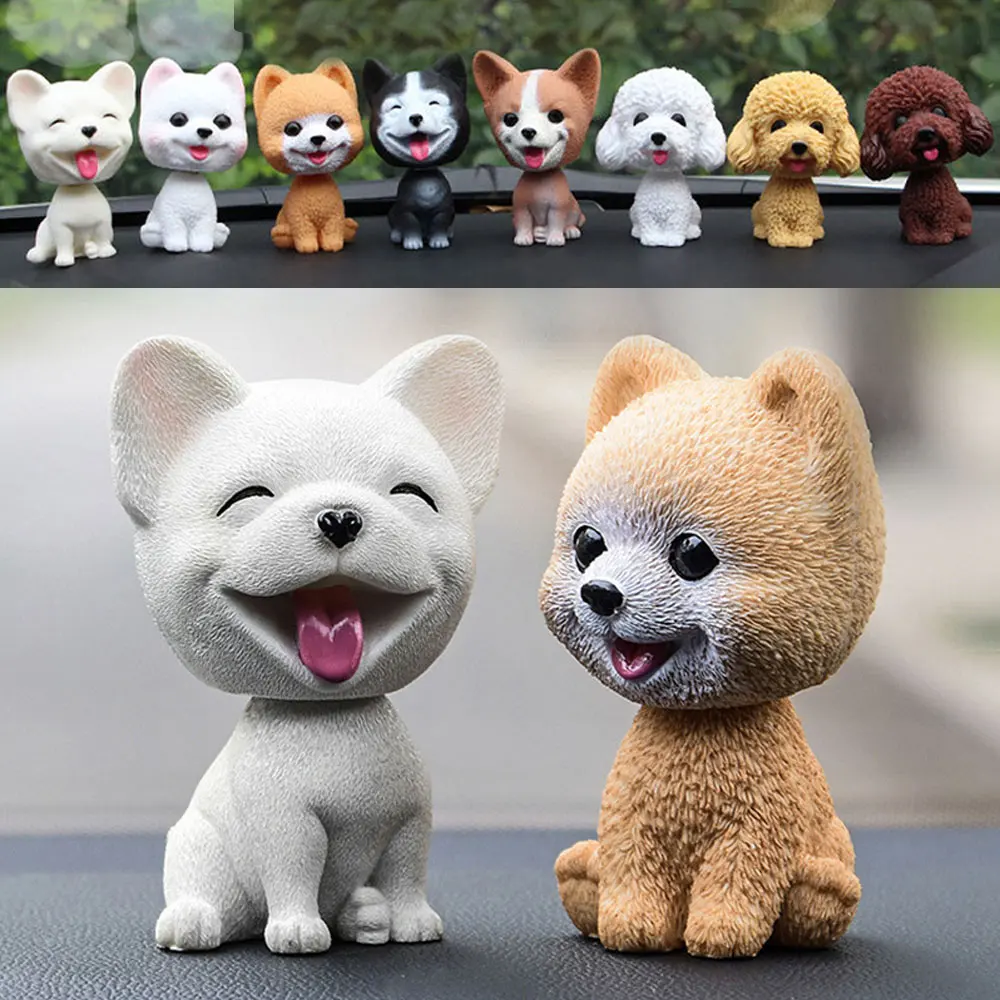 Car Ornament Car Decoration Cute Cartoon Dogs Action Figure Figurines for Girls - £8.37 GBP+