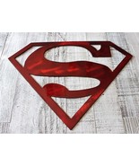 Superman Symbol - Metal Wall Art - Metallic Red 7&quot;  - €16,42 EUR